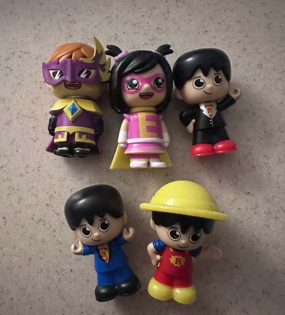 Ryan's World Mini Action Figures Lot of 5